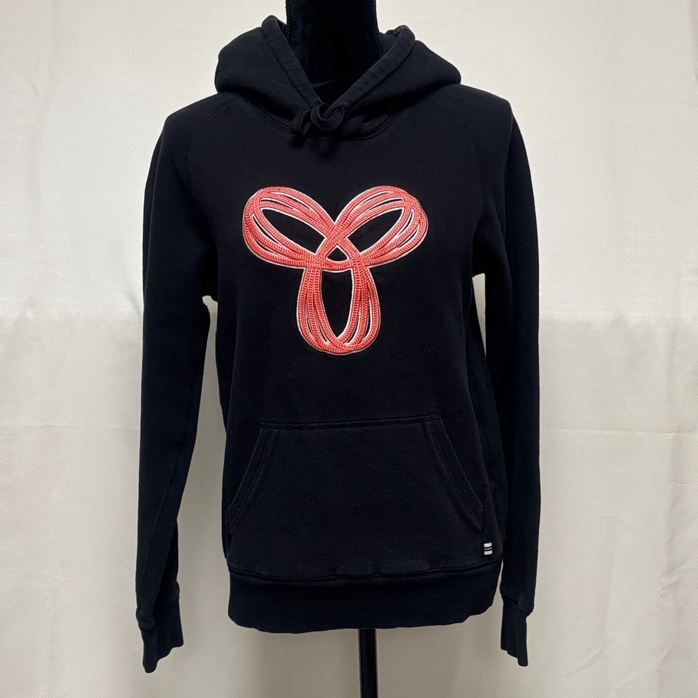 TNA Black Hoodie with Coral logo